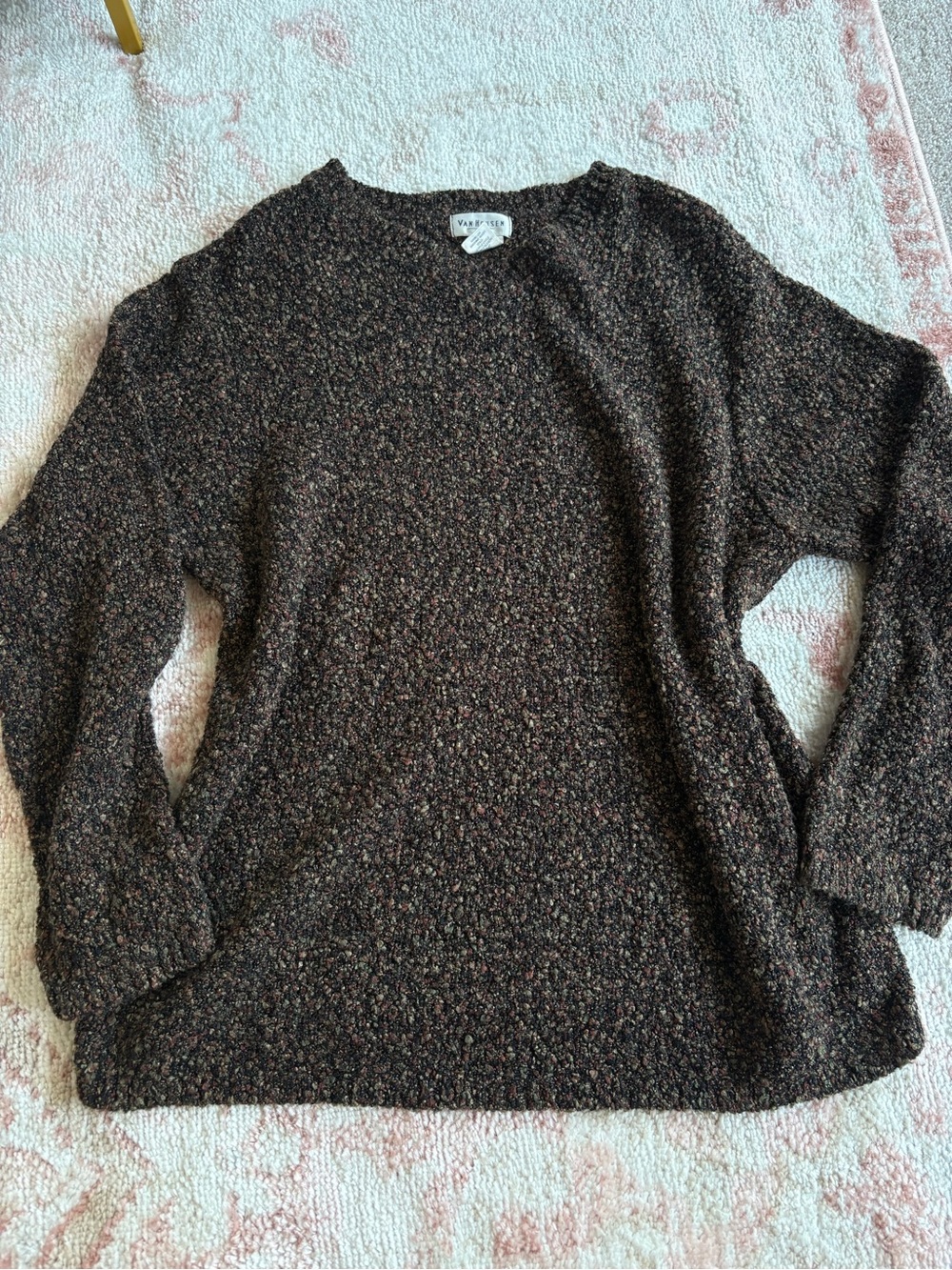 Van Heusen women’s vintage brown v-neck sweater